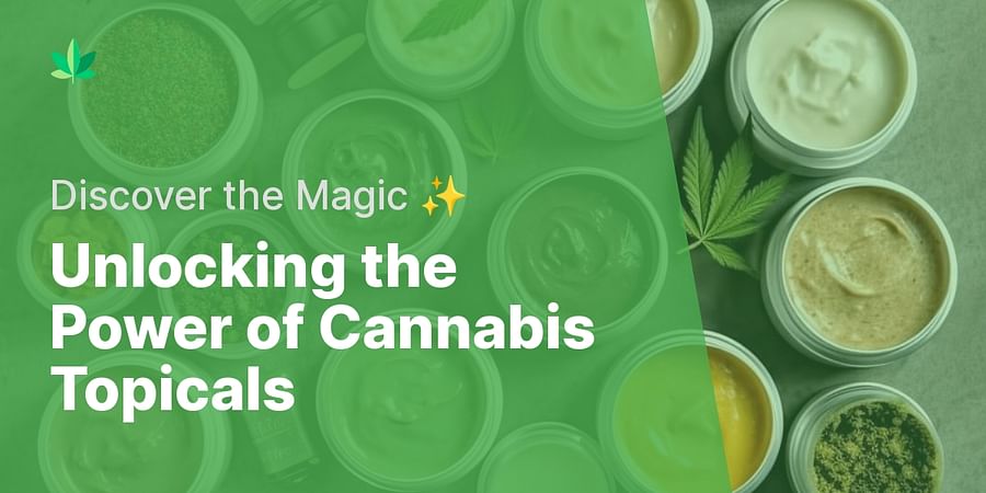Unlocking the Power of Cannabis Topicals - Discover the Magic β¨
